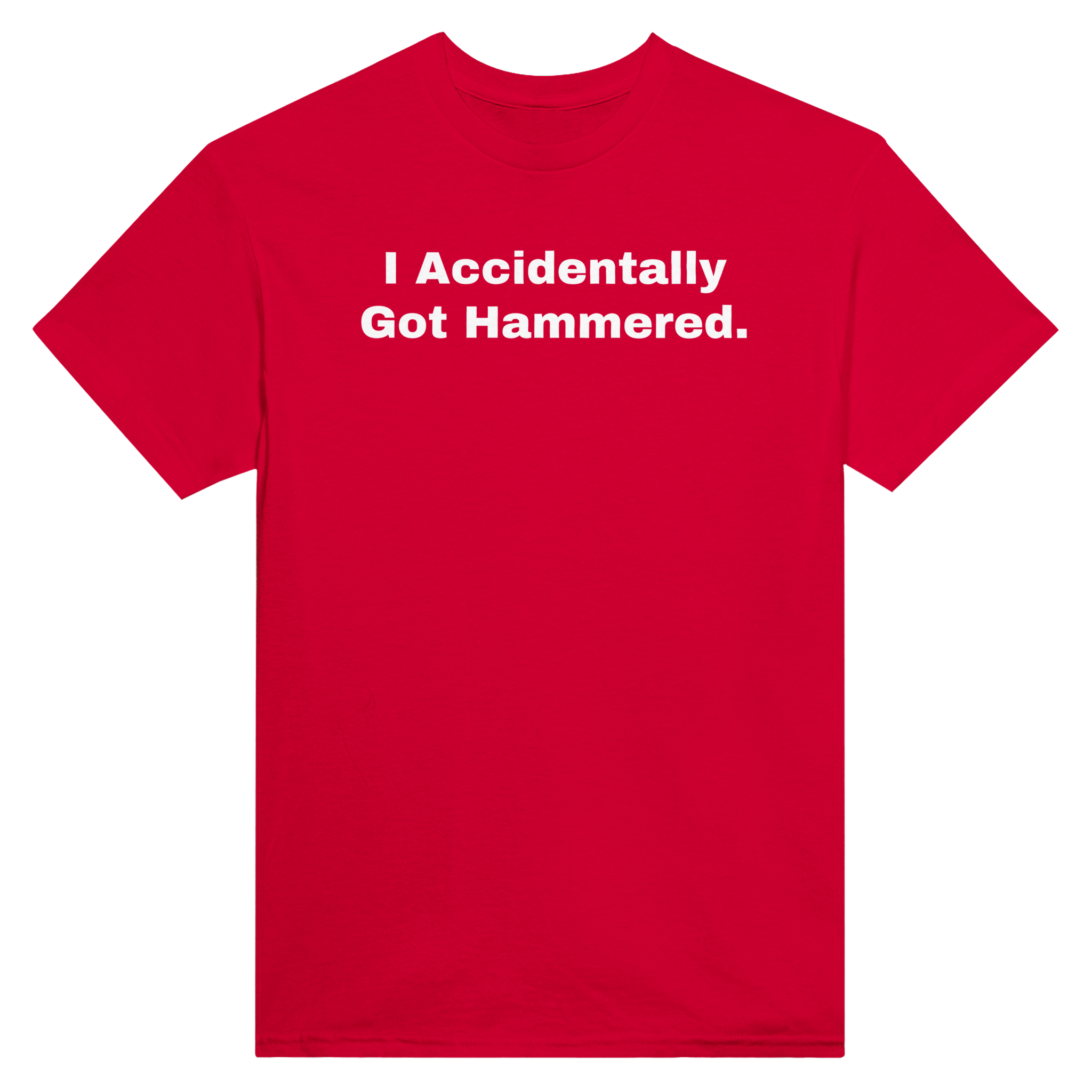 I accidentally got hammered. – morsom t-skjorte fra Køddeklær