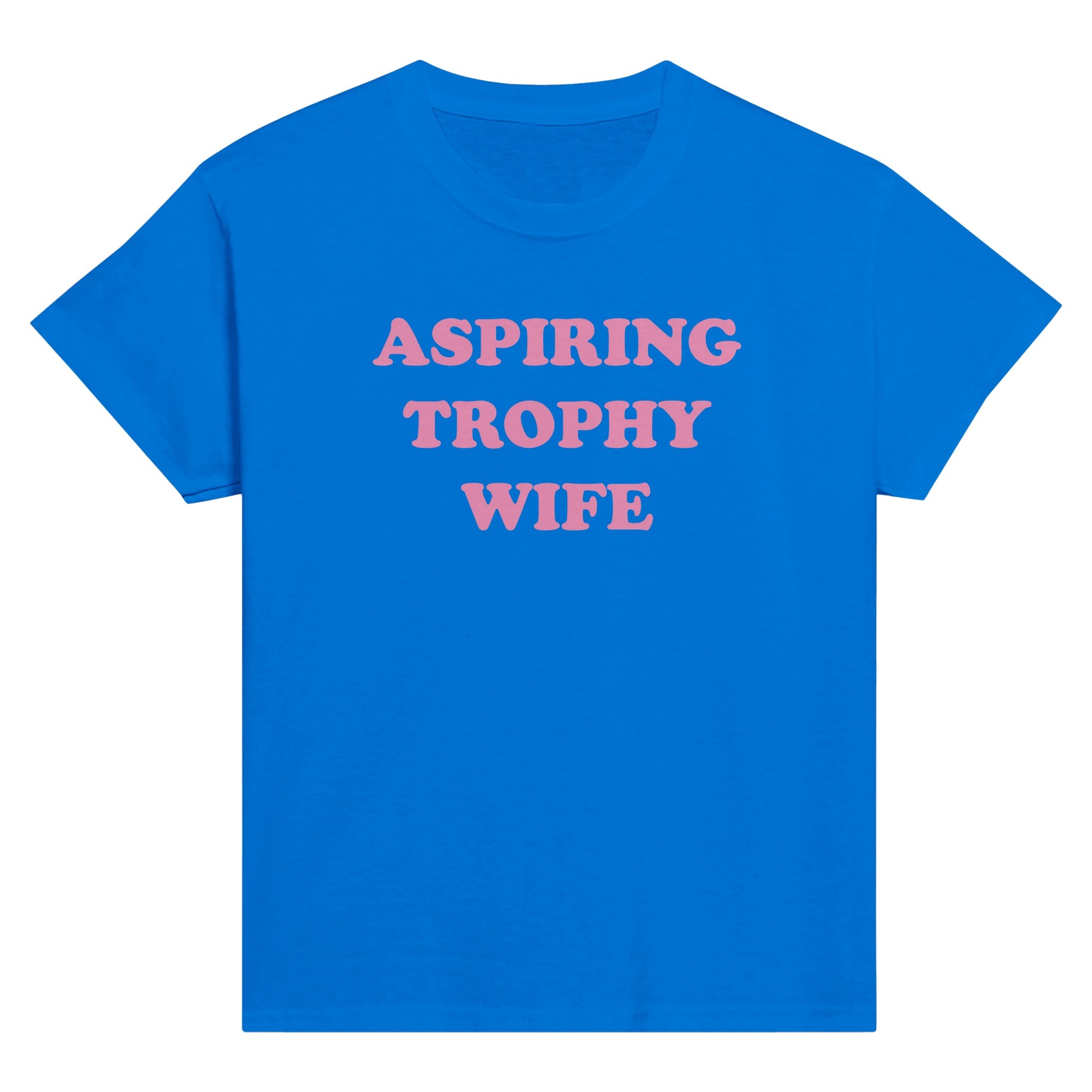 Aspiring trophy wife – morsom baby tee fra Køddeklær