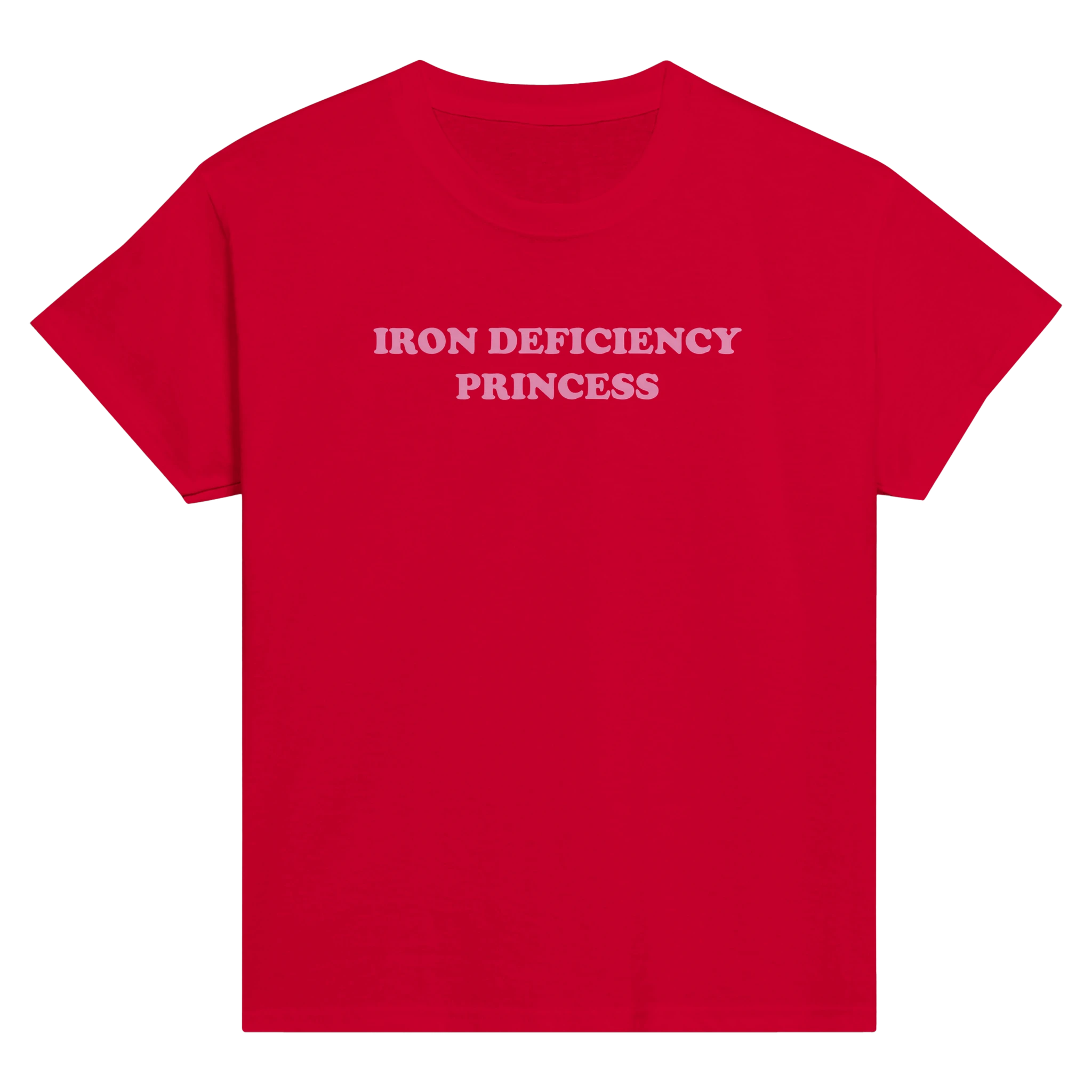 Iron deficiency princess – morsom baby tee fra Køddeklær