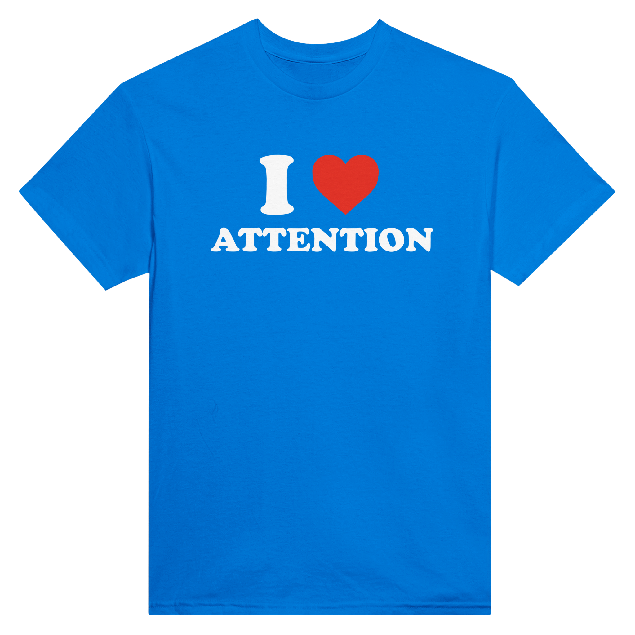 I love attention – morsom t-skjorte fra Køddeklær