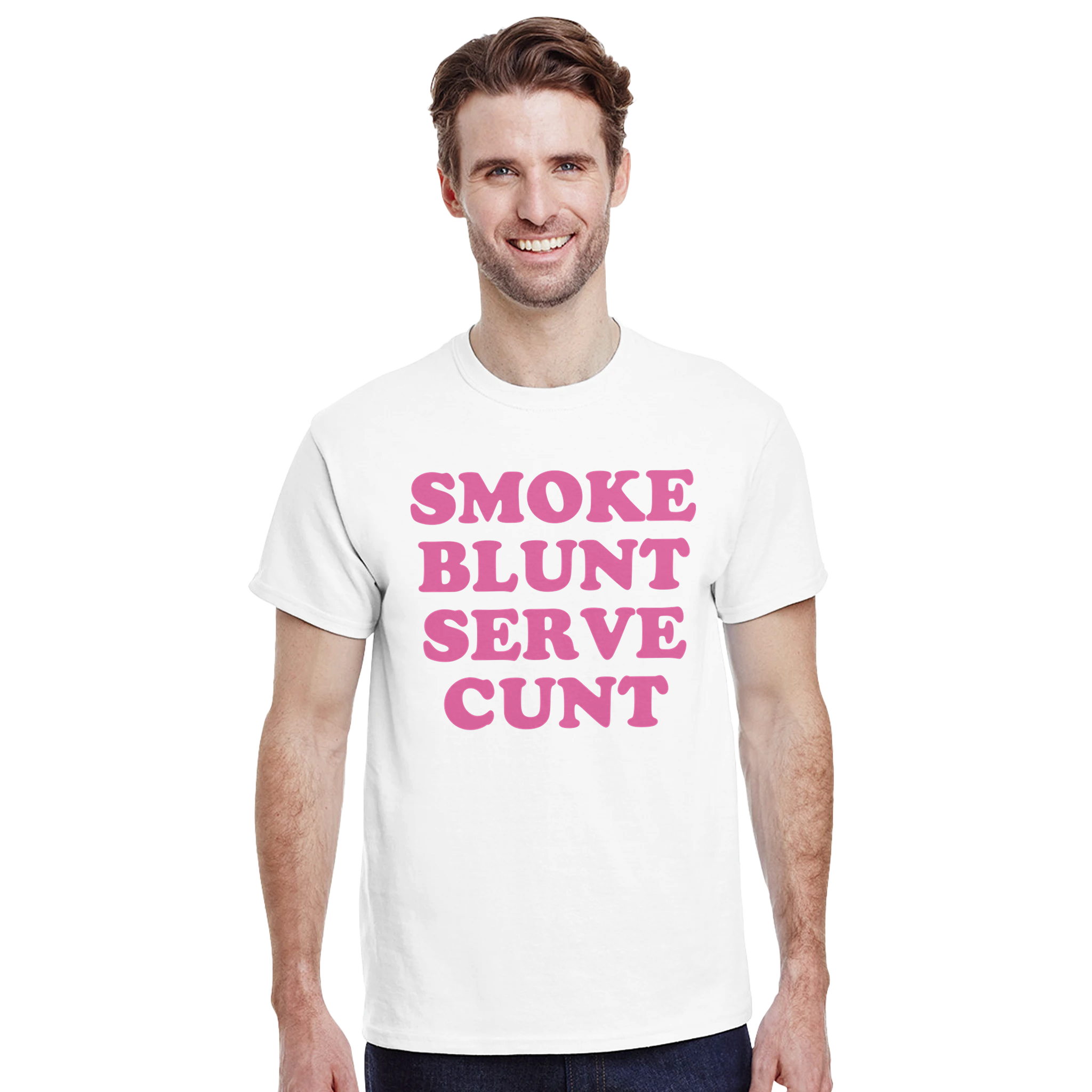 Smoke blunt serve cunt – morsom t-skjorte fra Køddeklær