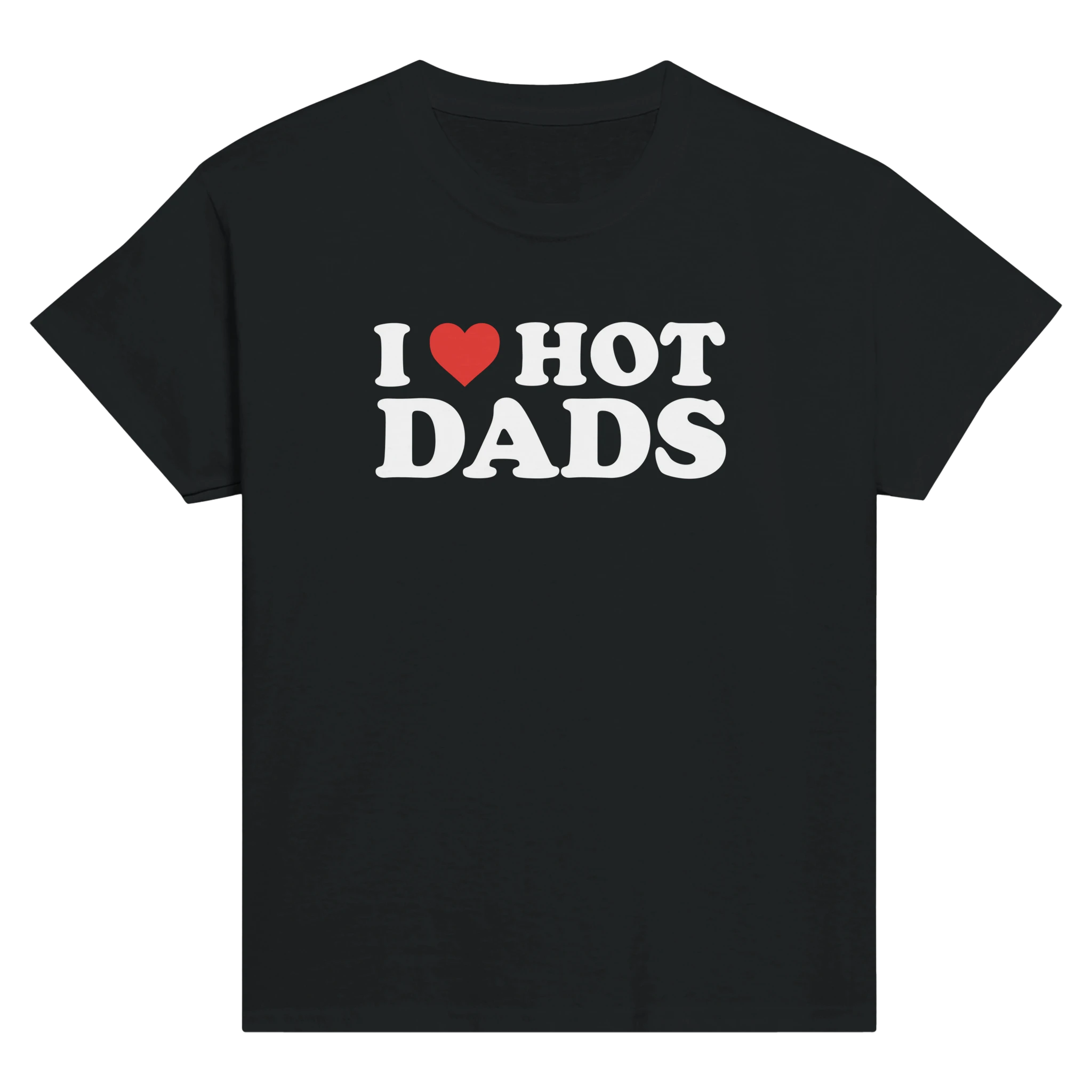 I love hot dads – morsom baby tee fra Køddeklær