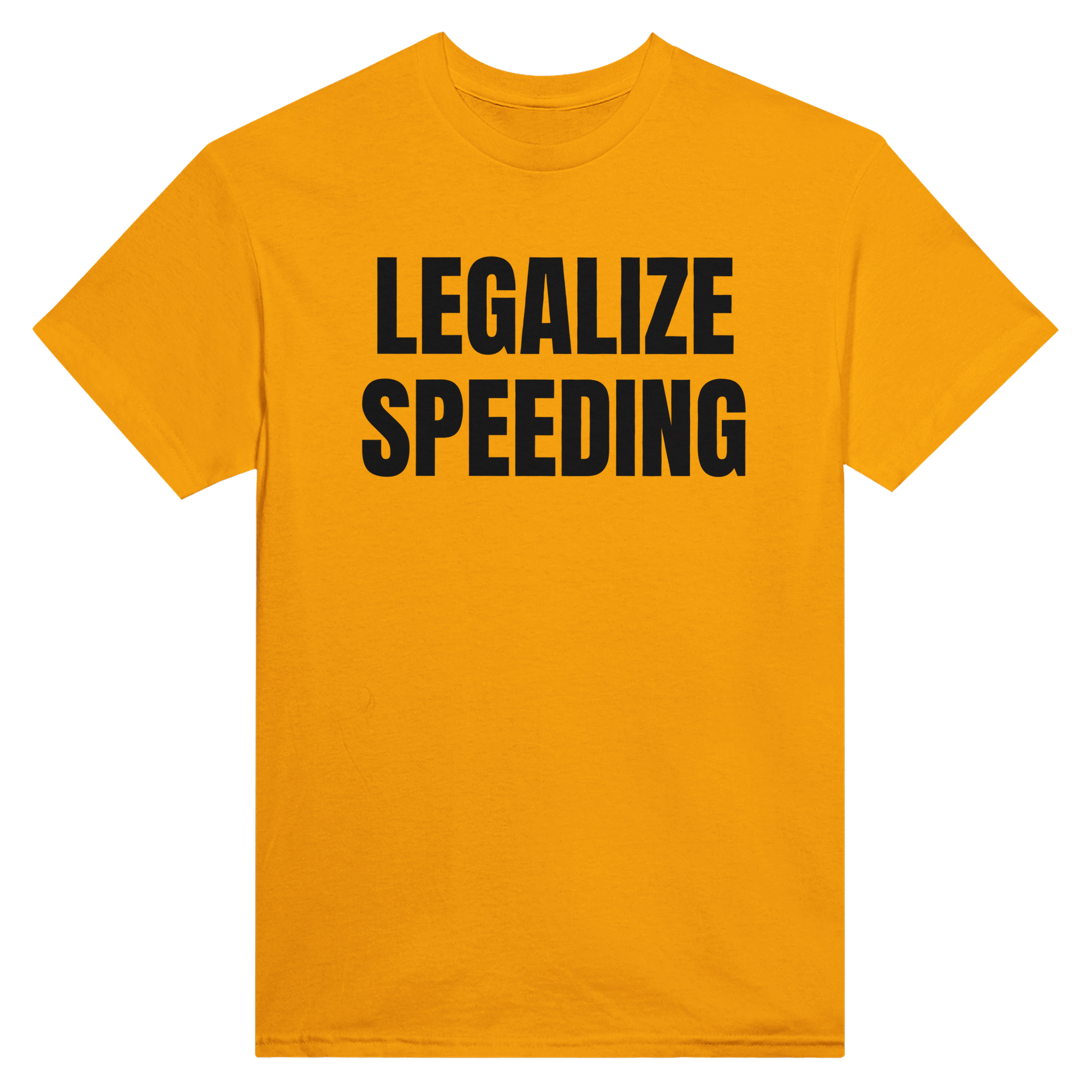 Legalize speeding – morsom t-skjorte fra Køddeklær