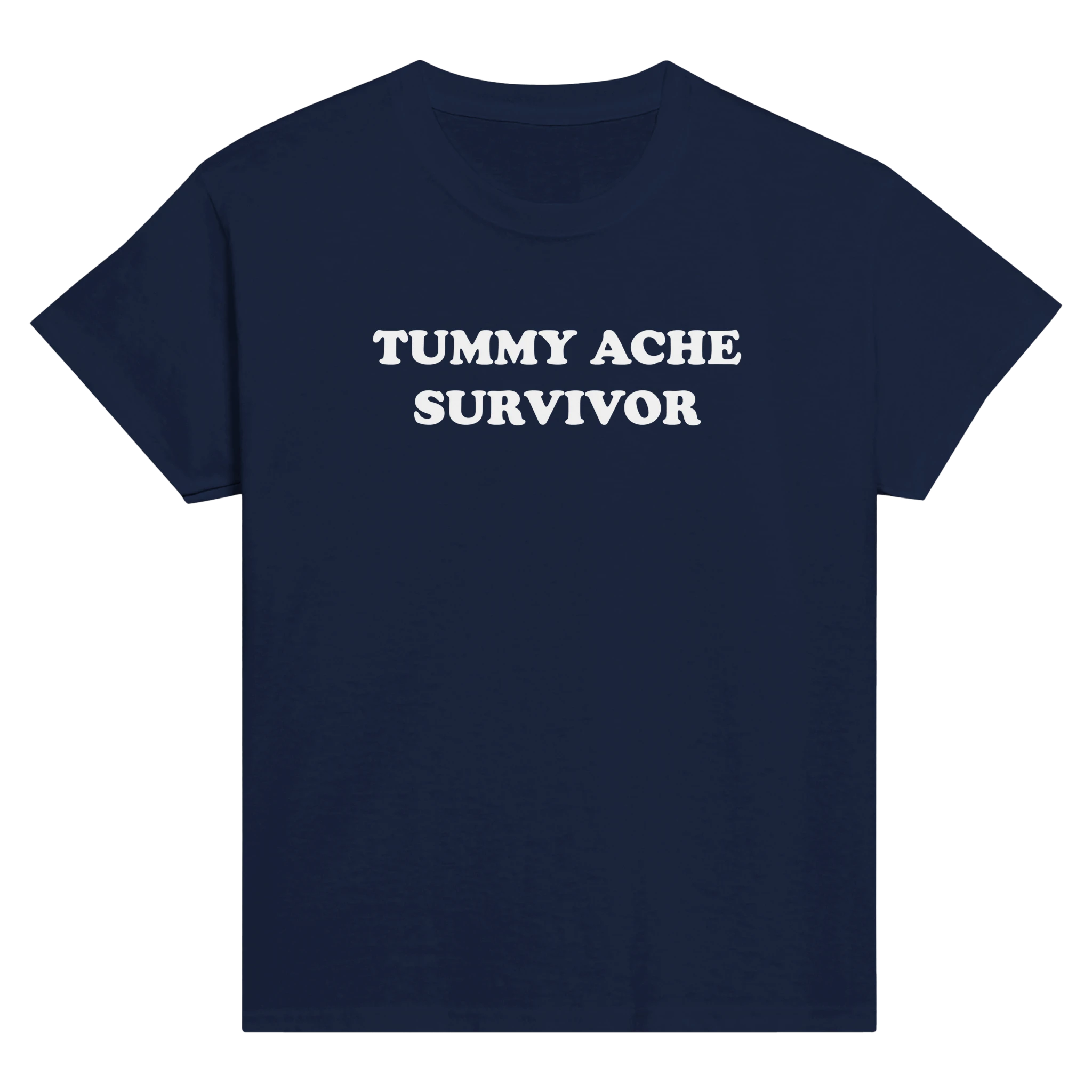 Tummy ache survivor – morsom baby tee fra Køddeklær