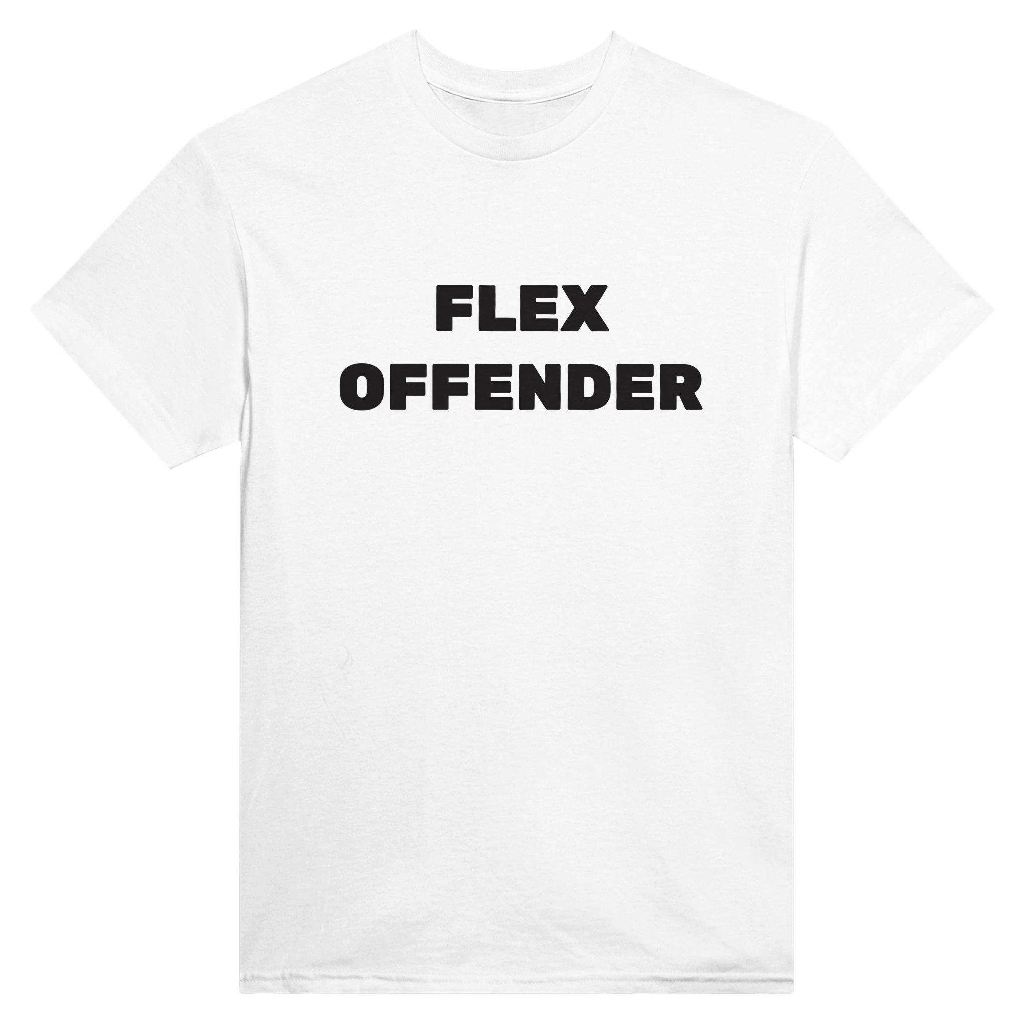 Flex offender – morsom t-skjorte fra Køddeklær