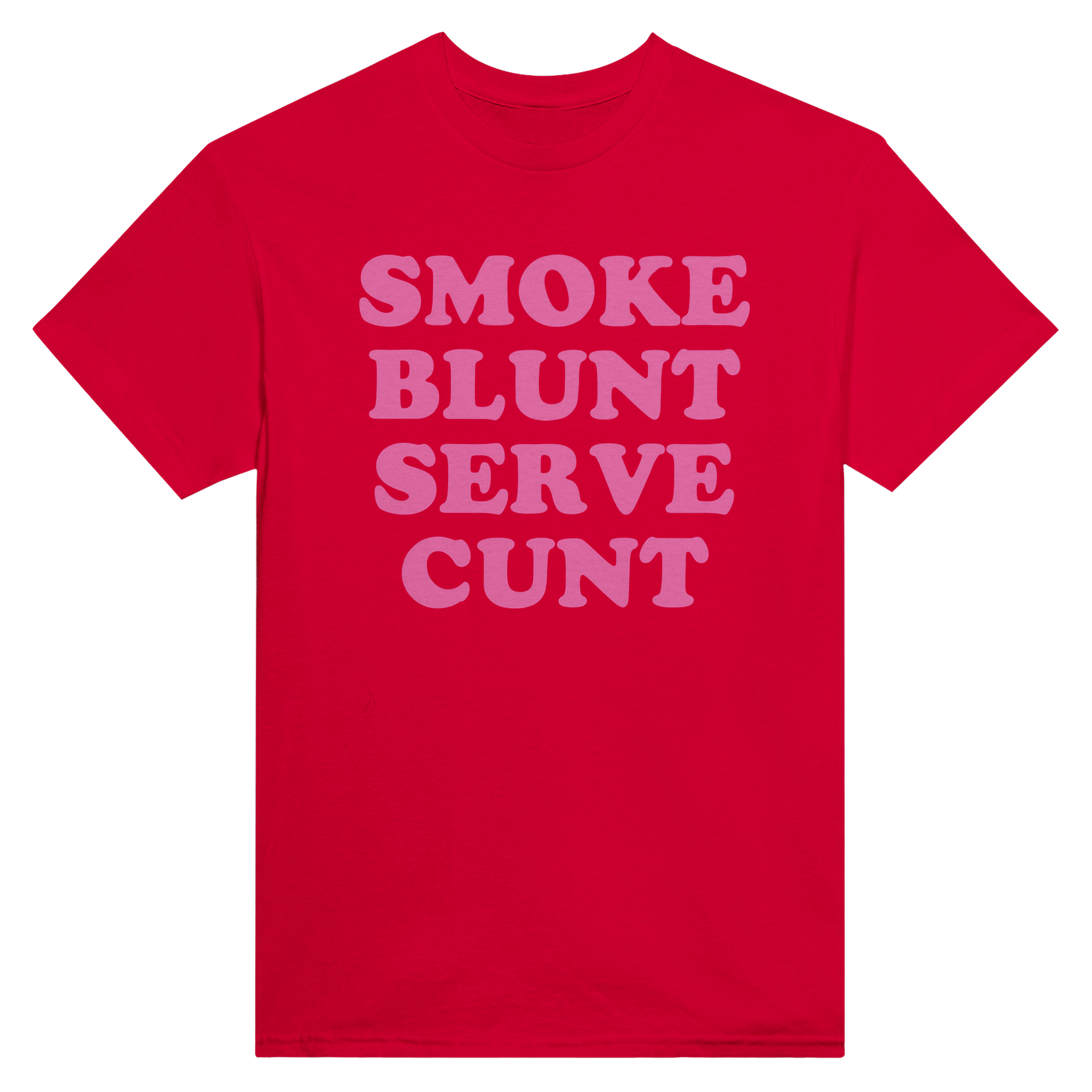 Smoke blunt serve cunt – morsom t-skjorte fra Køddeklær