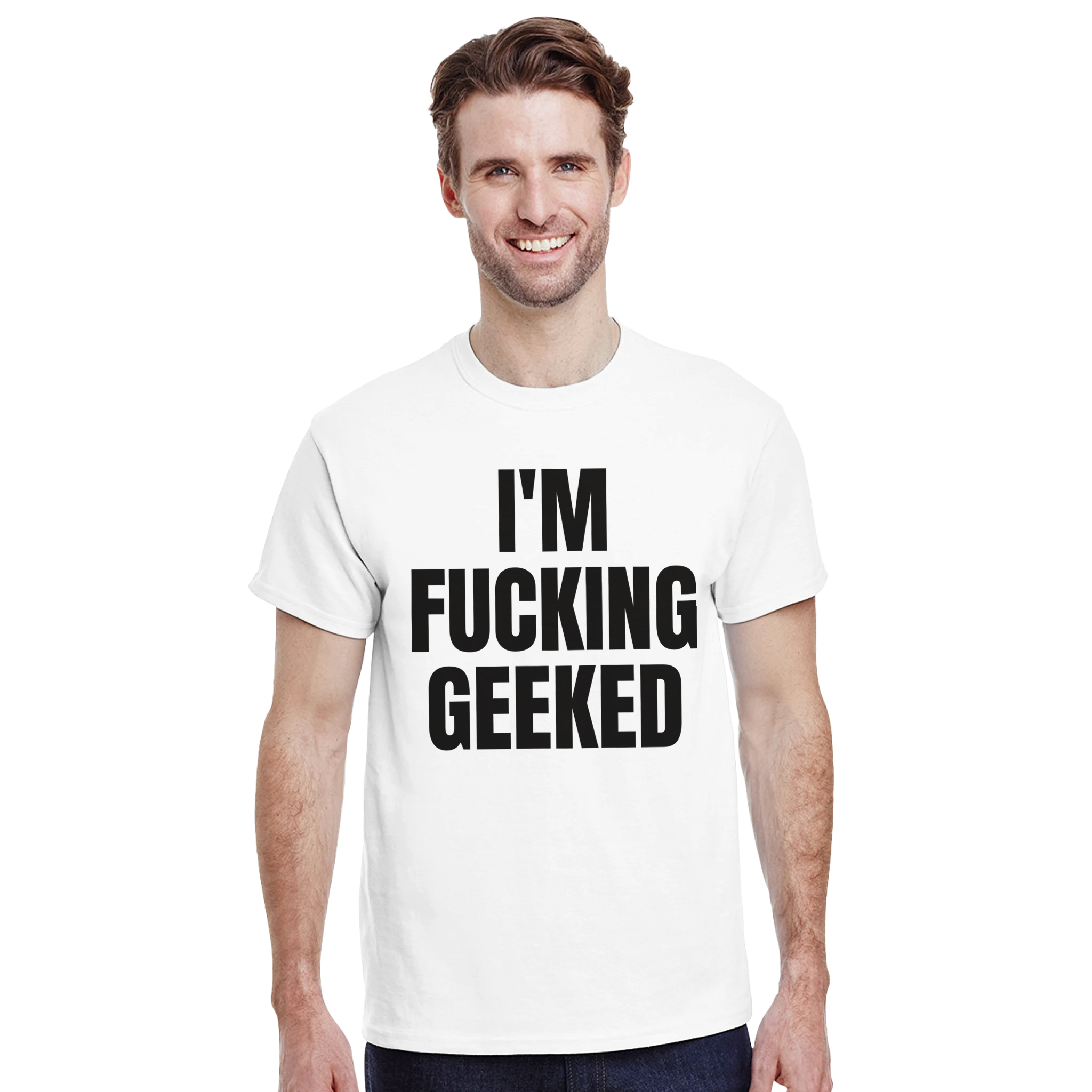 I'm fucking geeked – morsom t-skjorte fra Køddeklær