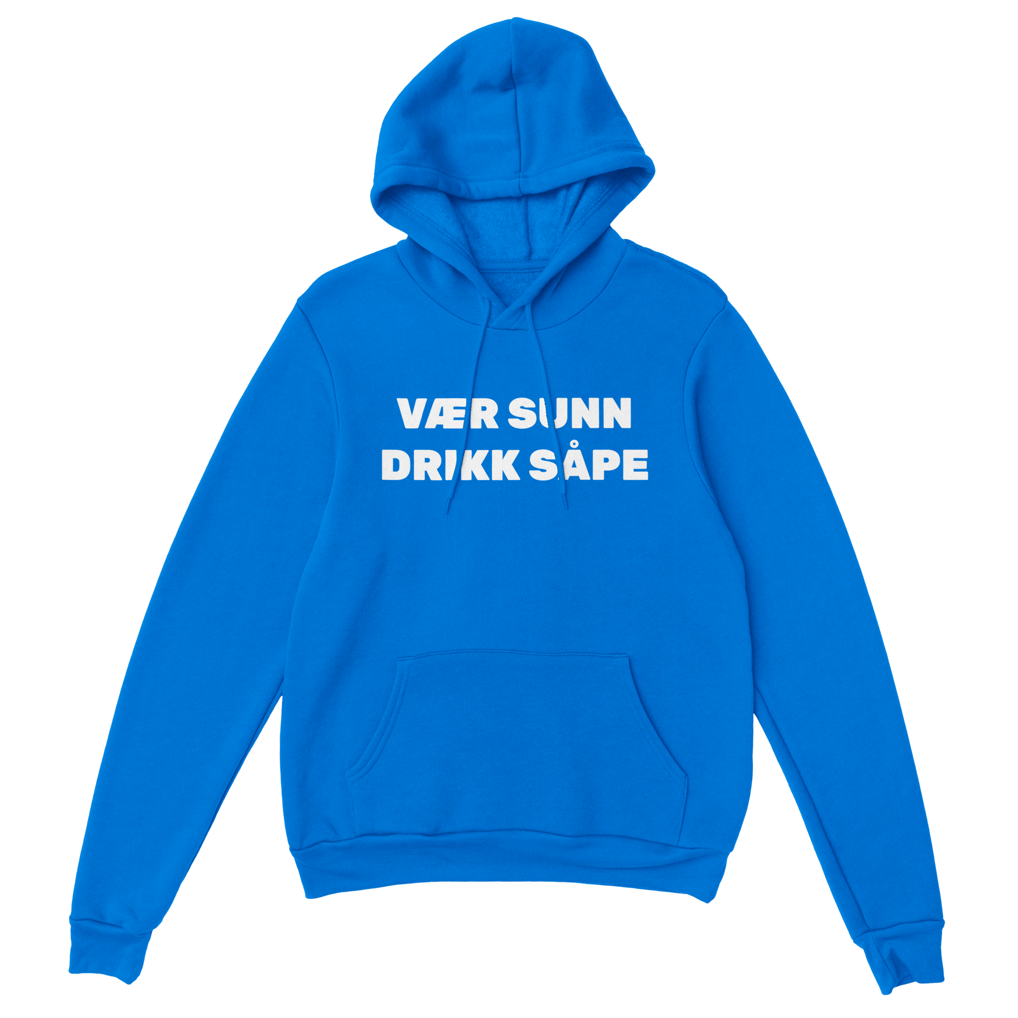 Vær sunn drikk såpe – morsom genser fra Køddeklær