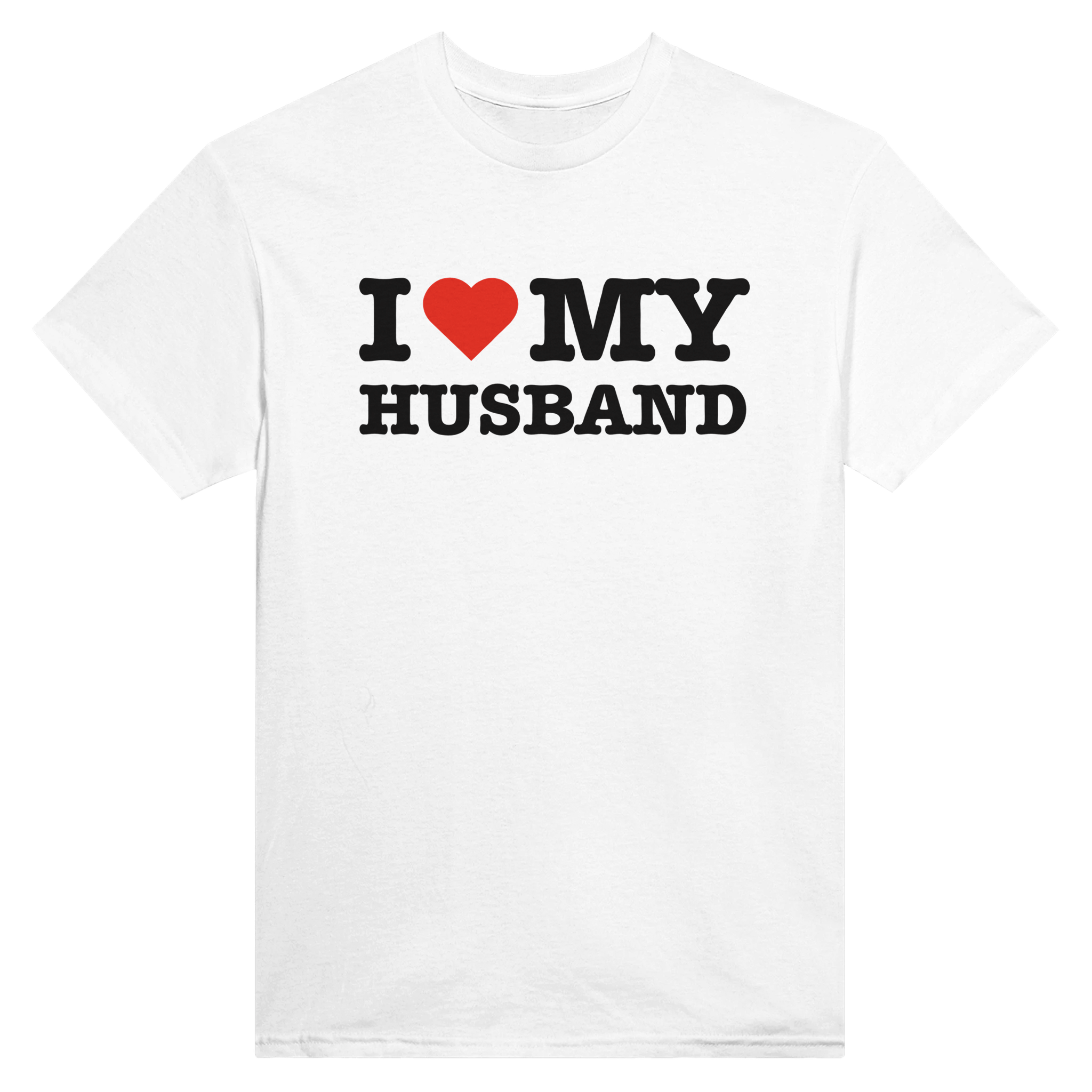 I love my husband – morsom t-skjorte fra Køddeklær