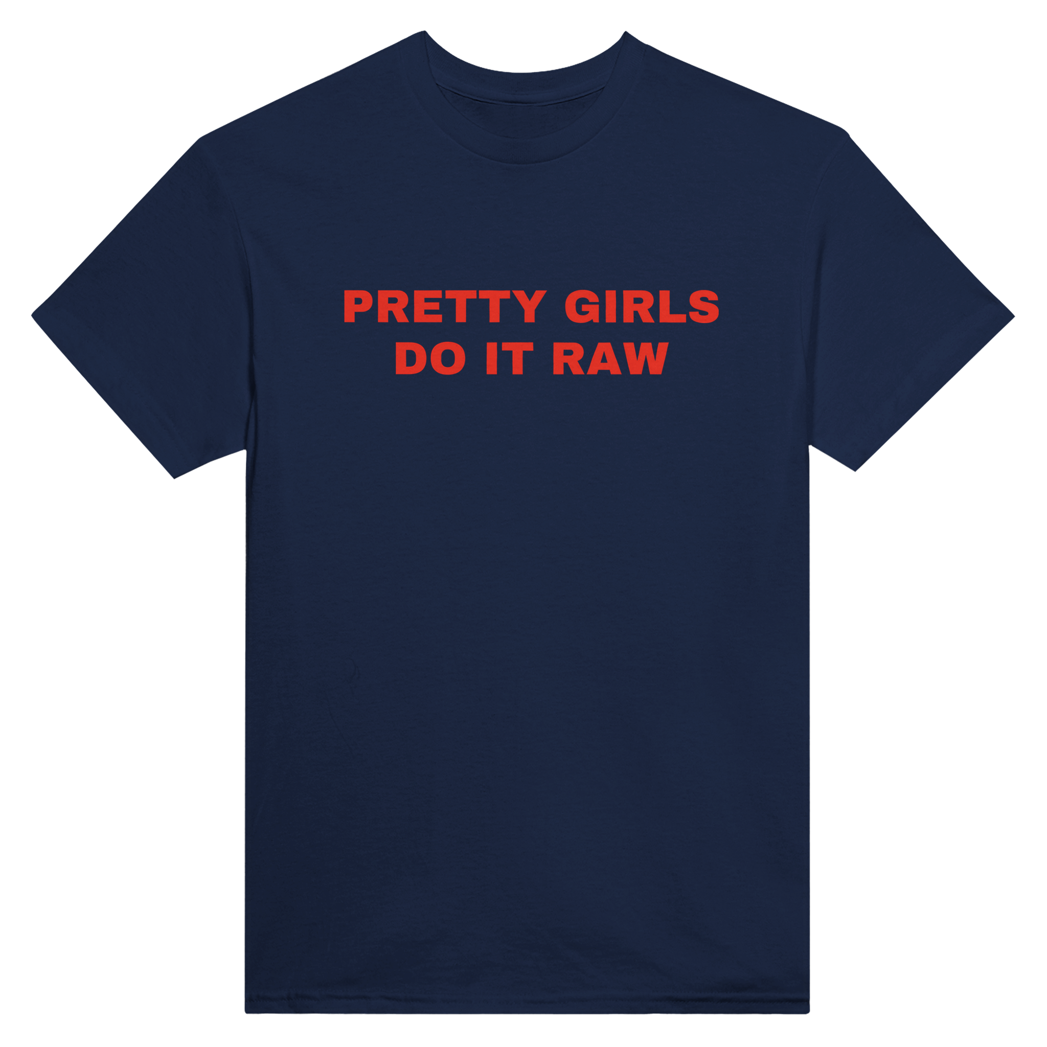 Pretty girls do it raw – morsom t-skjorte fra Køddeklær