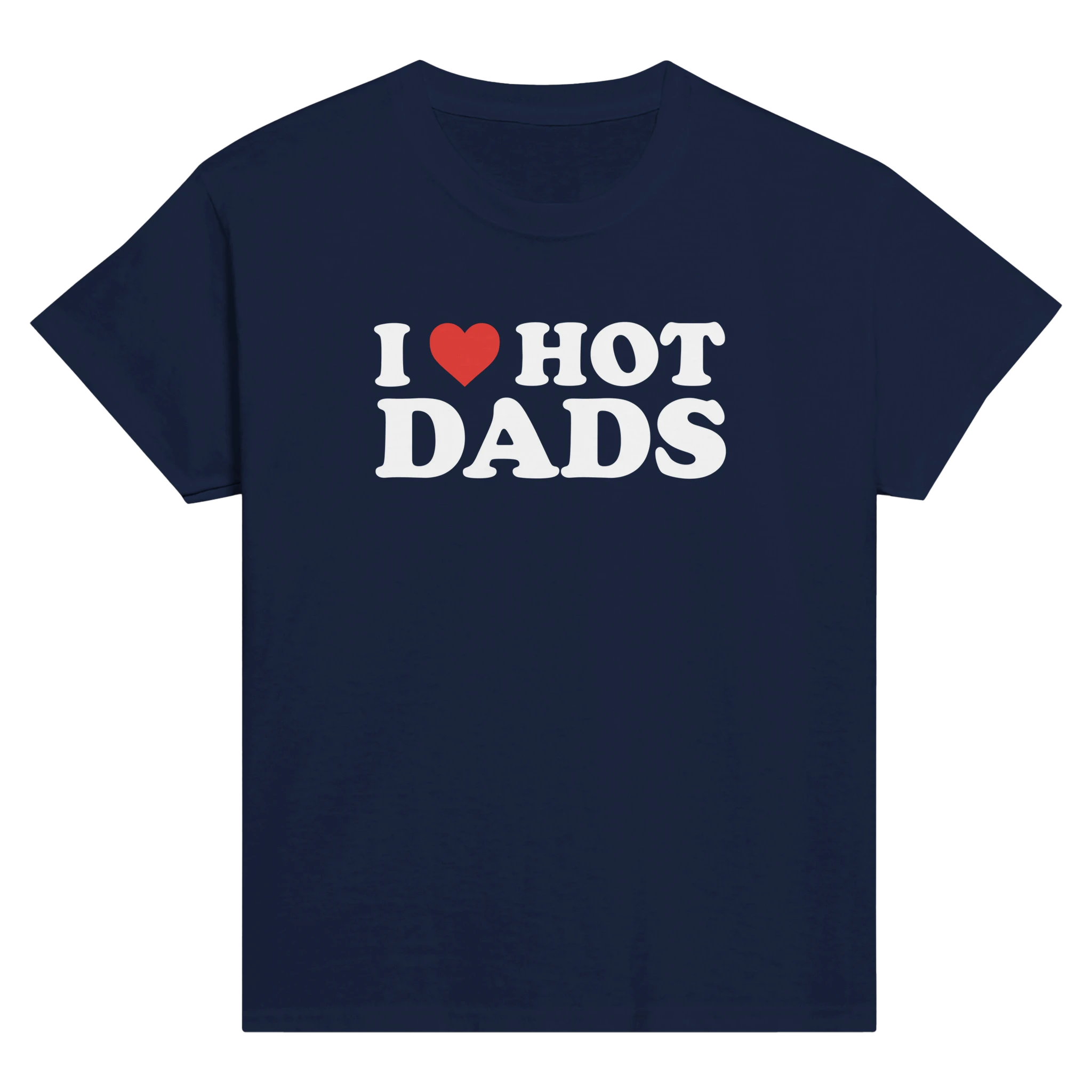 I love hot dads – morsom baby tee fra Køddeklær