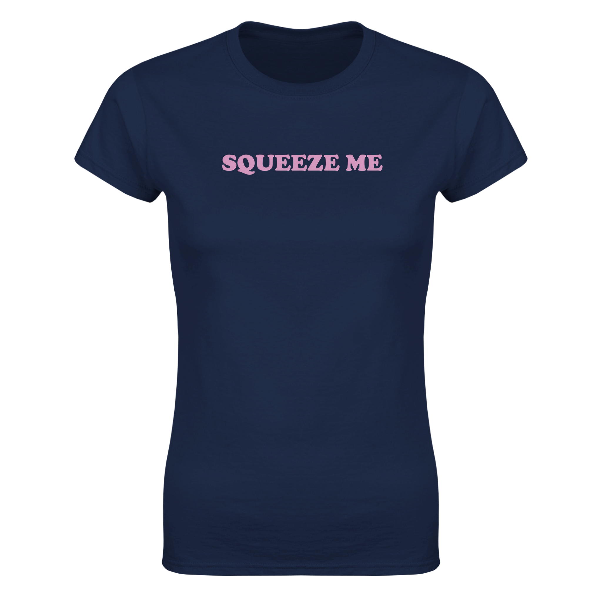 Squeeze me – morsom dame-t-skjorte fra Køddeklær