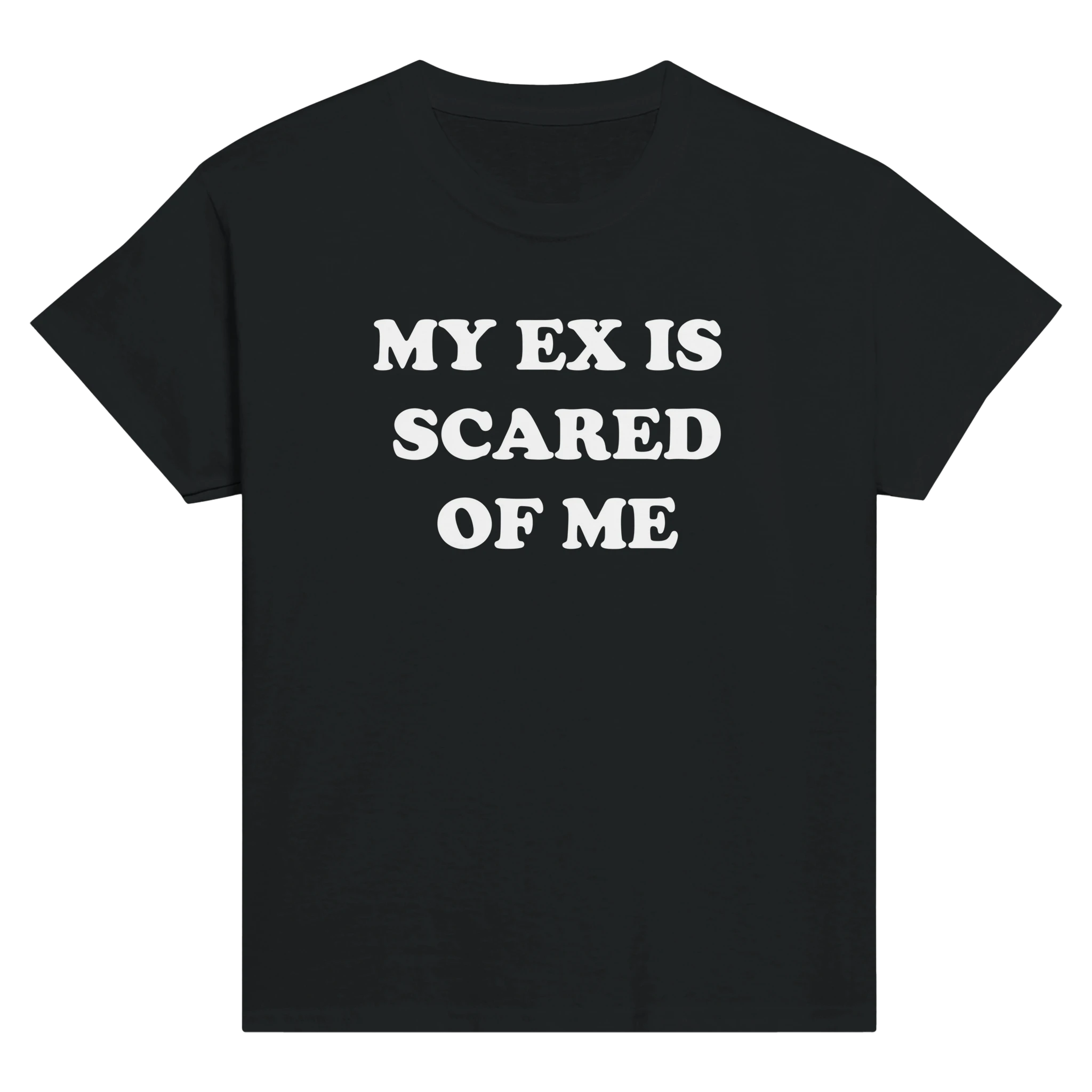 My ex is scared of me – morsom baby tee fra Køddeklær
