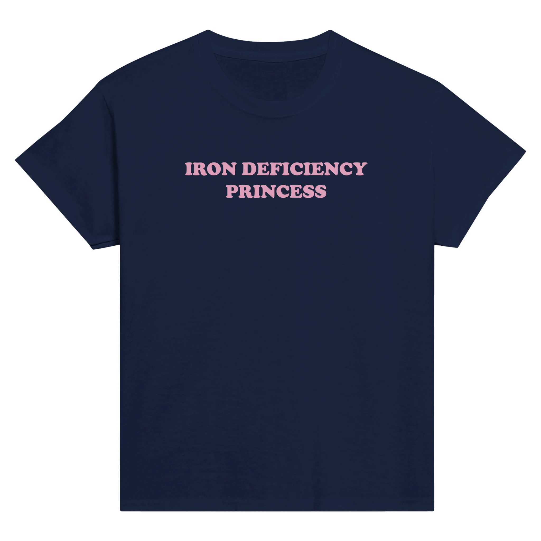 Iron deficiency princess – morsom baby tee fra Køddeklær