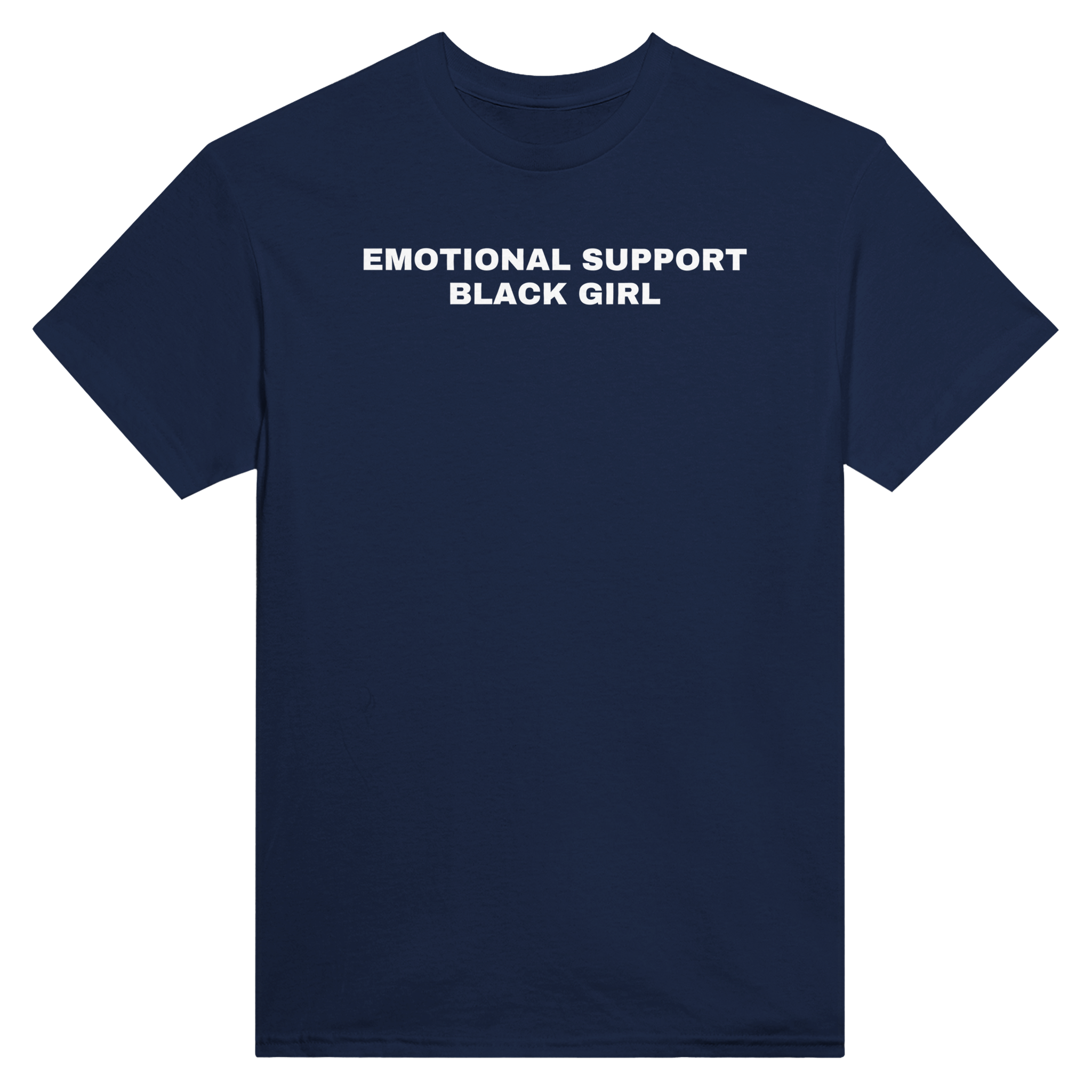 Emotional support black girl – morsom t-skjorte fra Køddeklær
