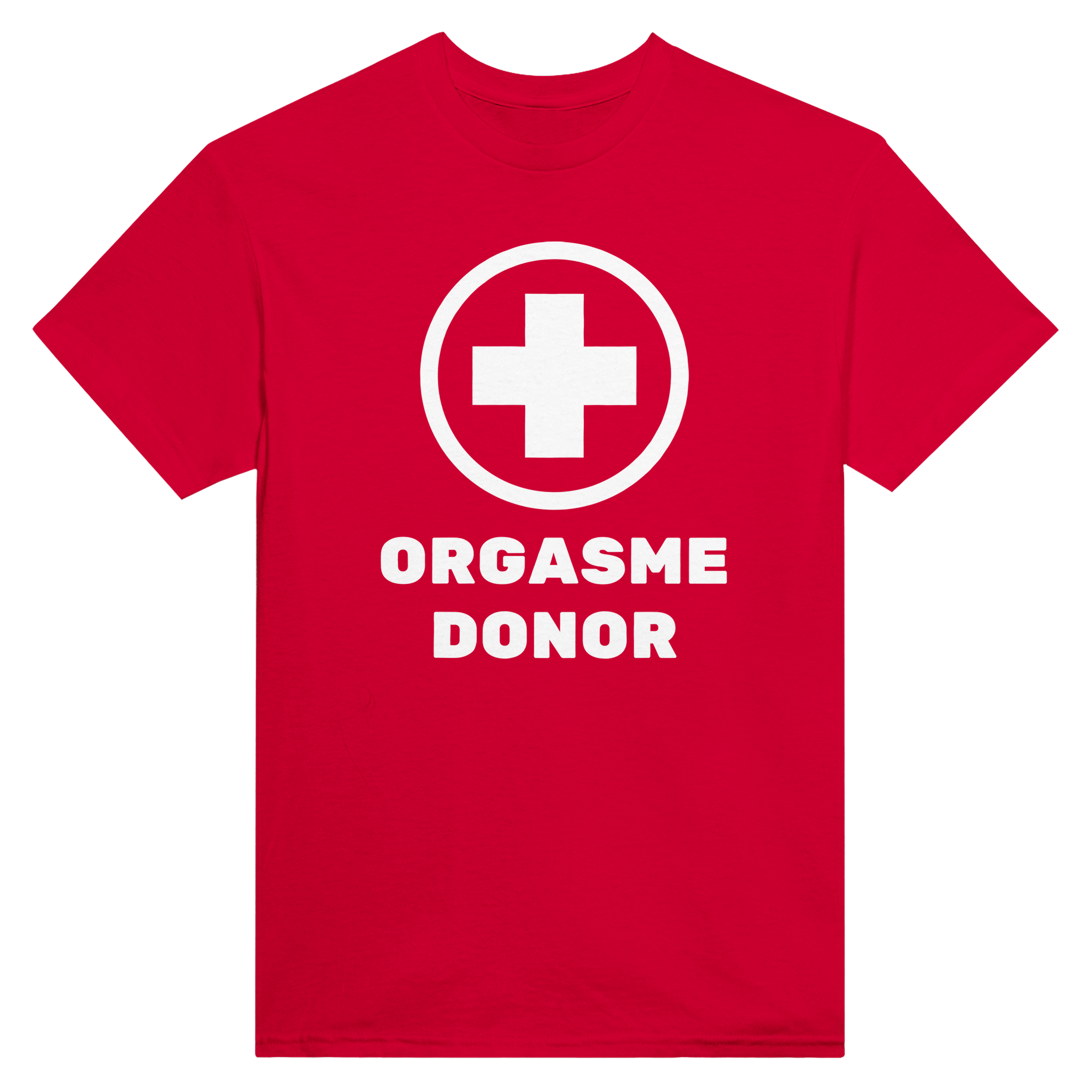 Orgasme donor – morsom t-skjorte fra Køddeklær