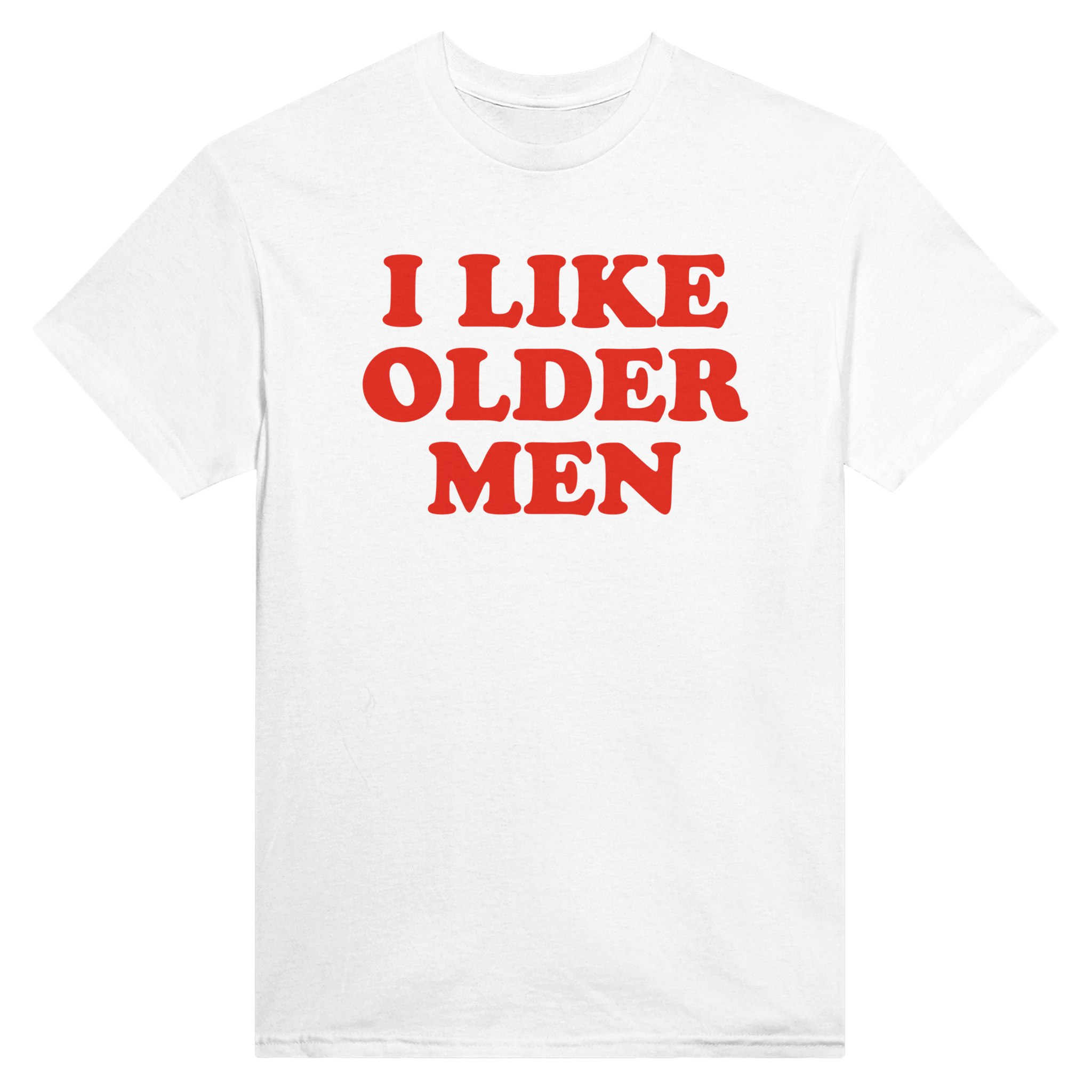 I liker older men – morsom t-skjorte fra Køddeklær