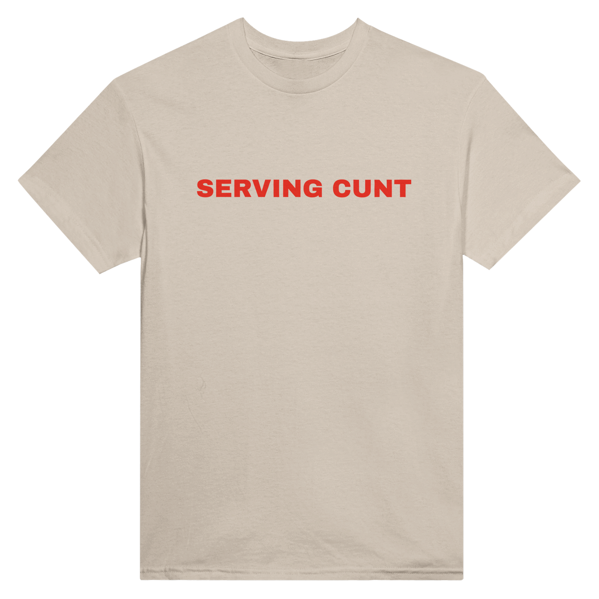 Serving cunt – morsom t-skjorte fra Køddeklær