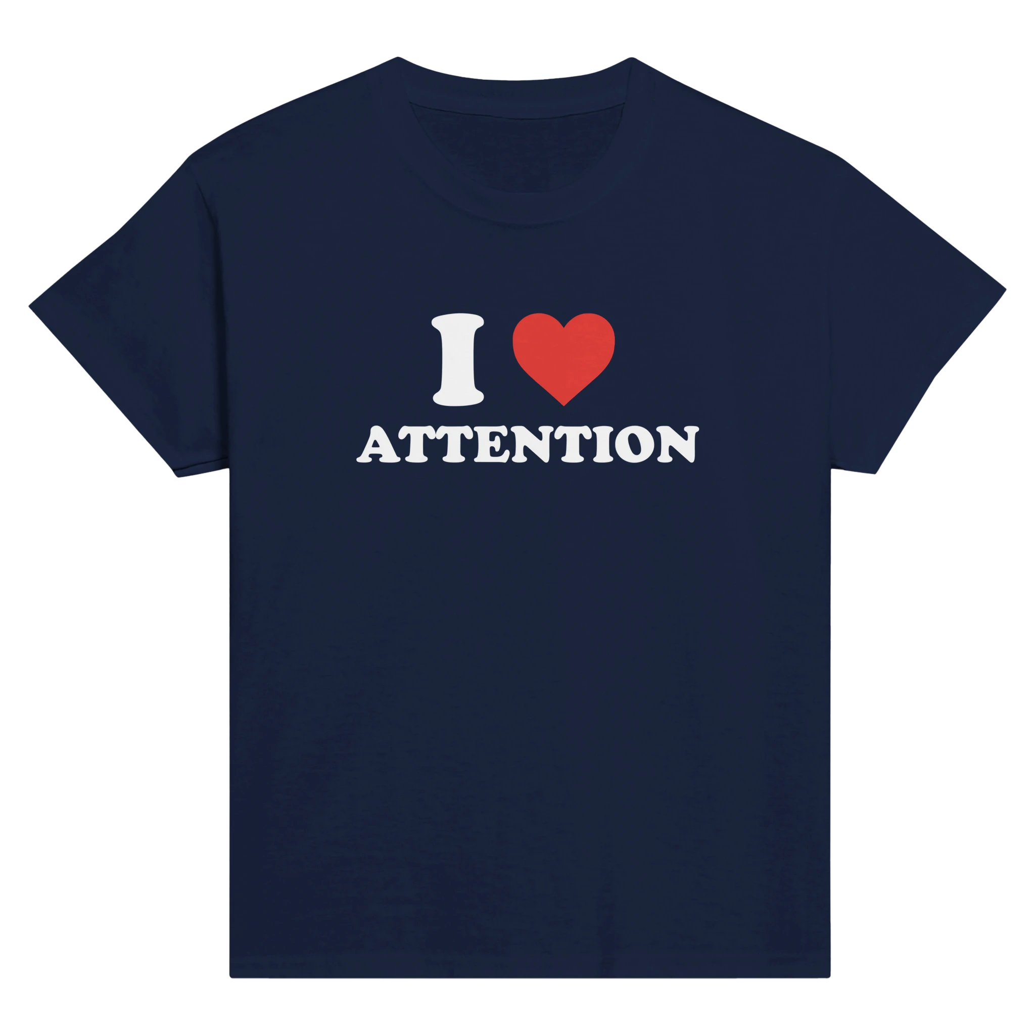I love attention – morsom baby tee fra Køddeklær