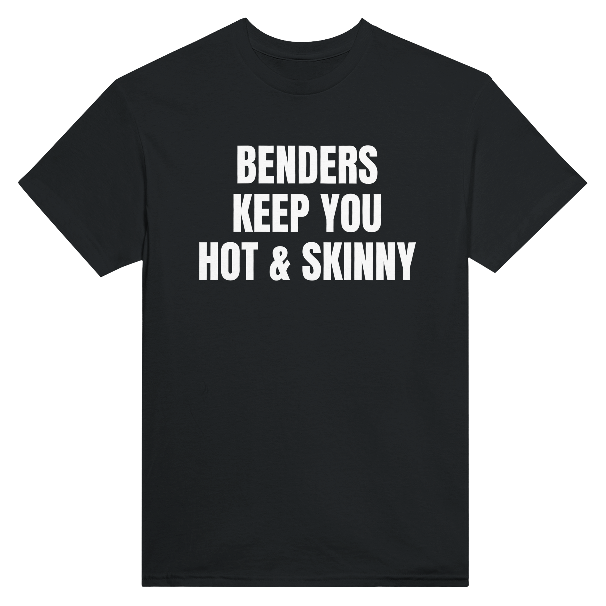 Benders keep you hot & skinny – morsom t-skjorte fra Køddeklær