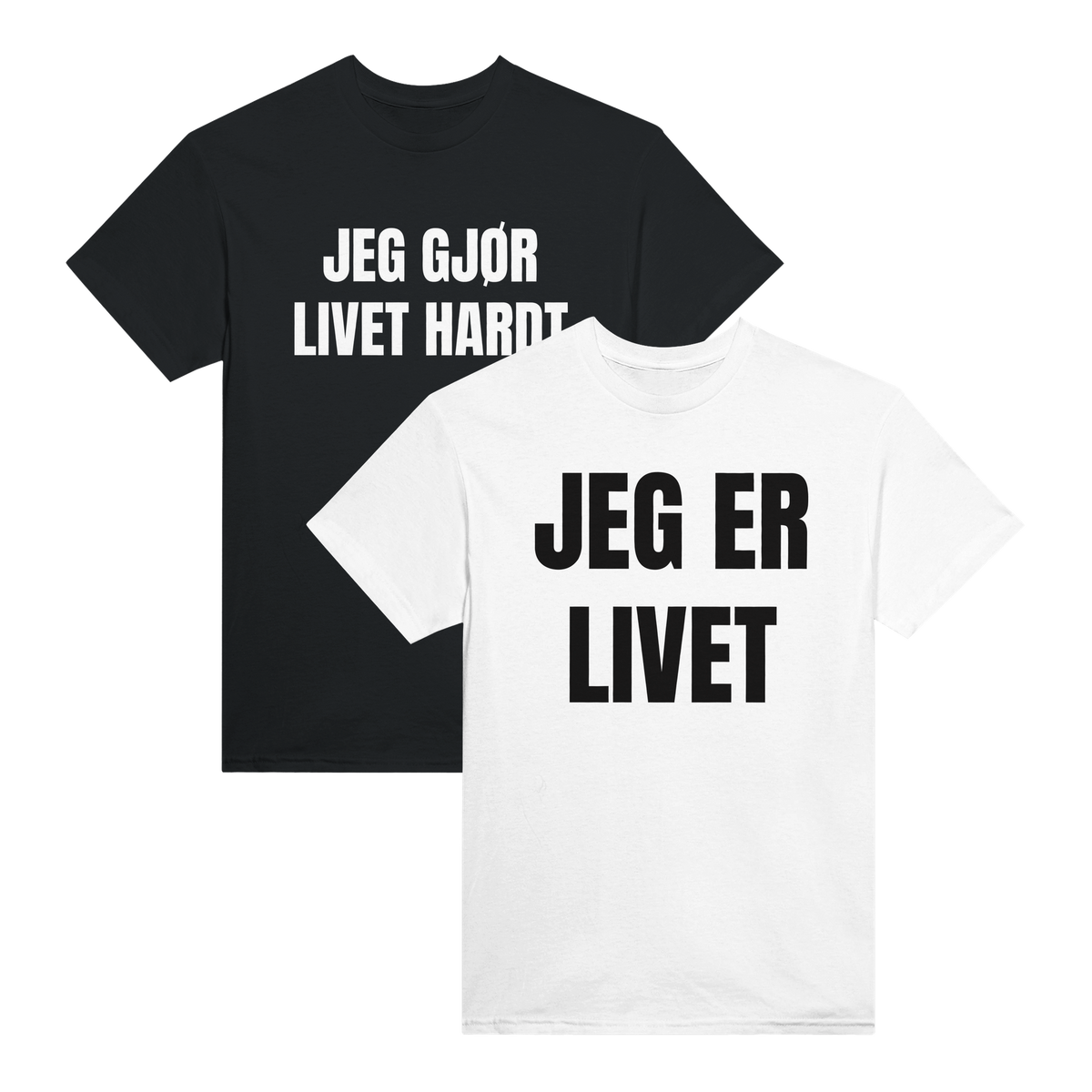 2-pack: Jeg er livet + Jeg gjør livet hardt
